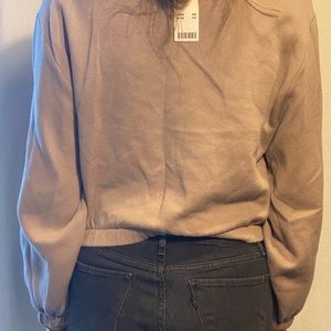 V-Neck Sweatshirt Top